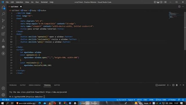 Java Script window properties |Java Script Tutorials | смотреть онлайн