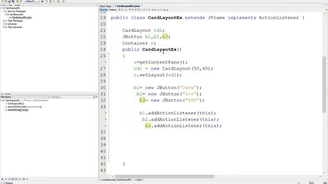 Example of CardLayout Manager in Swing || AWT Java смотреть онлайн