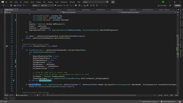 JWT - Json Web Token service [.NET Core] смотреть онлайн