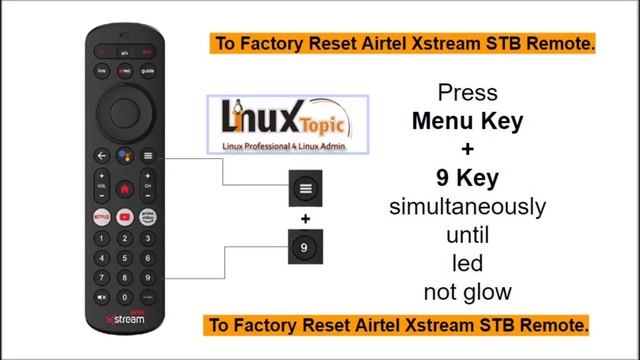 UnPair TV Remote with Airtel Xstream Box Remote | How to Reset Airtel Xstream Remote | Linuxtopic смотреть онлайн