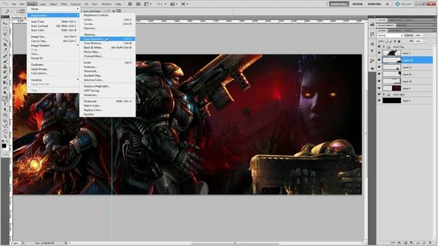 WoW and Starcraft Dual Monitor Wallpaper Speed Art смотреть онлайн