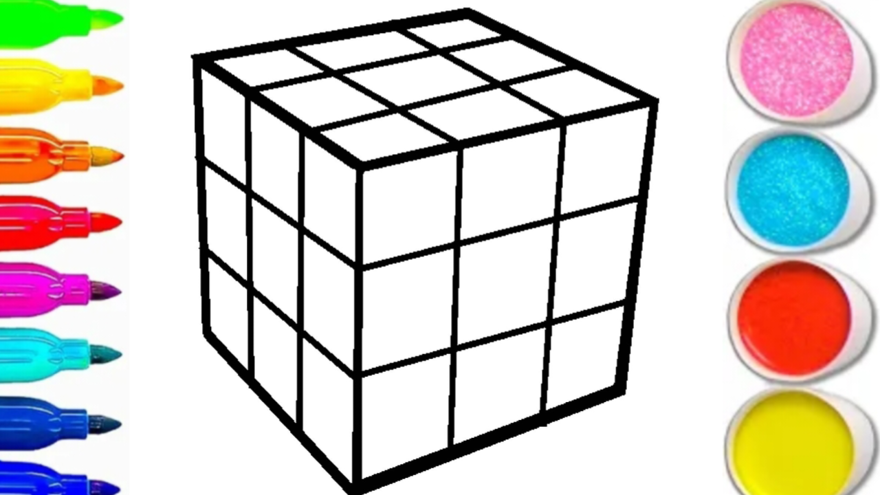 КАК НАРИСОВАТЬ КУБИК смотреть онлайн