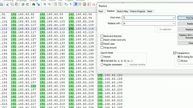replace tab space by a symbol or a new line смотреть онлайн