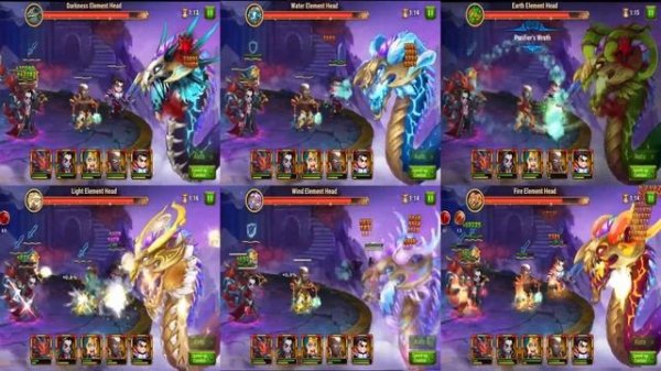 Легендарная Гидра. 3 Лучших Пачки для каждой головы за 5 минут | Хроники Хаоса | Мобильная Версия