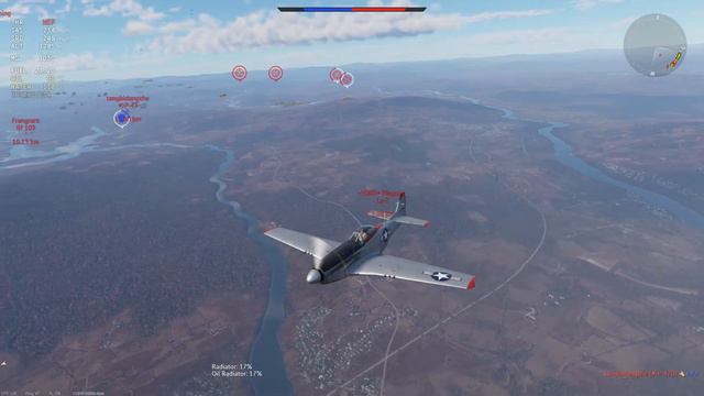 War Thunder Reversal and Chandelle | P51 D30 Vs NC 900 and La 7 смотреть онлайн
