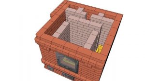 Порядовка печи Кузнецова с лежанкой.  Русская печь из кирпича.  Печар.
