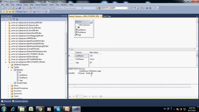 SQL Insert into statement смотреть онлайн