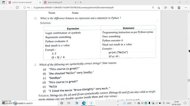 GRADE11 IP PYTHON REVISION 31/08 смотреть онлайн
