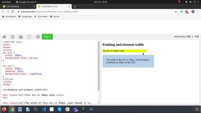 CSS Padding смотреть онлайн