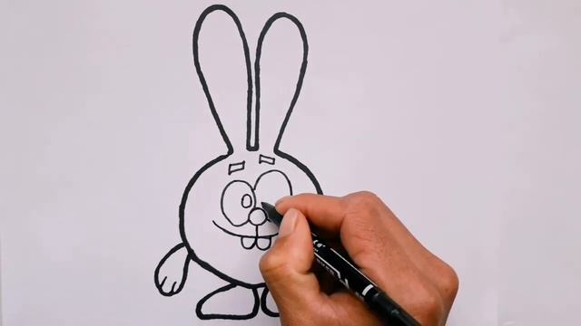 Как нарисовать ЗАЙЦА, просто рисуем, Урок рисования для детей. How to draw a Kitten. смотреть онлайн