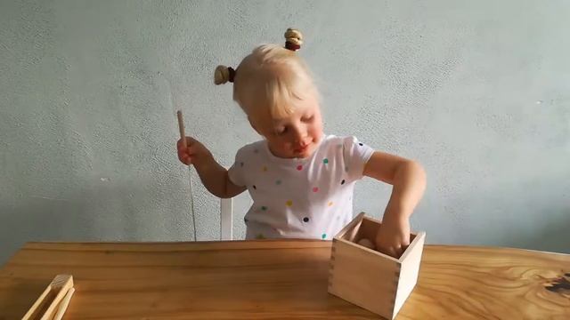 Шнуровка/сортер деревянная натуральная - деревянная игрушка для Развития мелкой моторики смотреть онлайн