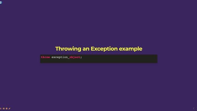 Throwing an Exception смотреть онлайн