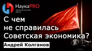 С чем не справилась Советская экономика? СССР: причины рождения и ухода – Андрей Колганов | Научпоп