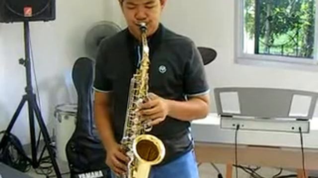 Pugun Mr.Saxboy 13 year's old & Yamaha Yas-23 смотреть онлайн