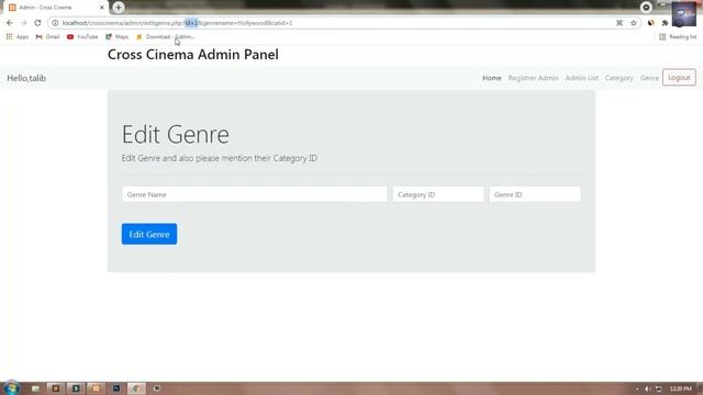 Movie Website Part 8 - Genre -Delete and Edit Genre using PHP and MySQL - Techy Biro смотреть онлайн