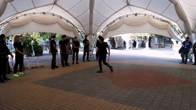 Всероссийский слёт казачьей молодёжи - Выступление ШВХКО"Корогод" фланкировка рубка шашка смотреть онлайн