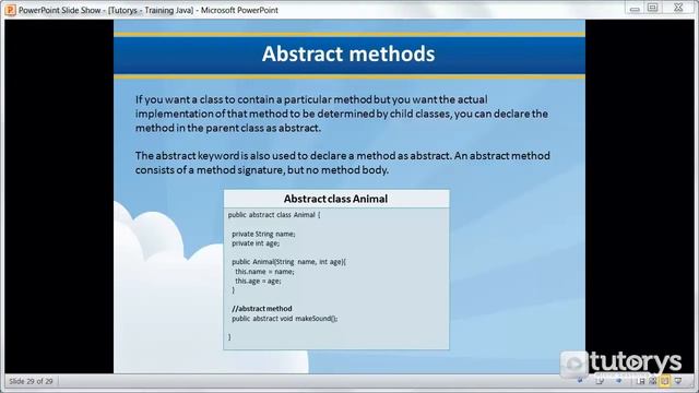 How to implement an abstract method in Java? смотреть онлайн