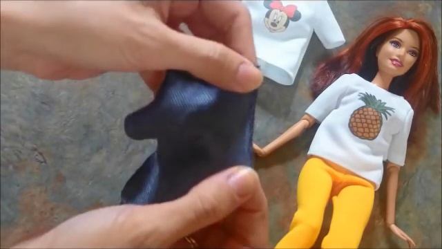 Одежда для куклы Барби. Как пошить леггинсы \ Clothing for Barbie doll. How to Make leggings смотреть онлайн