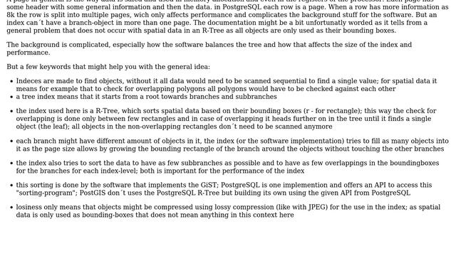 GIS: What is GiST page size using PostGIS? (2 Solutions!!) смотреть онлайн