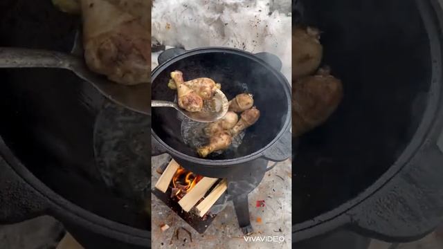 Казан-кебаб из курицы и кайфовый весенний день смотреть онлайн