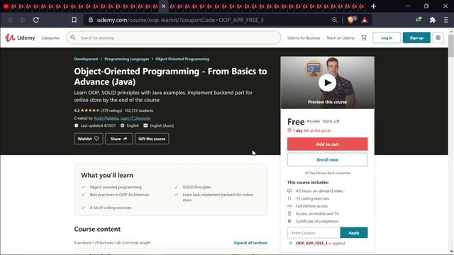 40+ Paid Udemy Course For Free With Certificate | 27 April 2021 | Enroll As Soon As Possible смотреть онлайн