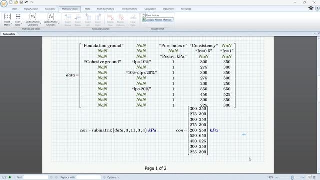 Vectors and Matrices: Submatrix Function in Mathcad Prime смотреть онлайн
