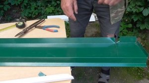 Отлив для фундамента // Как сделать угол на отливе без специальных инструментов