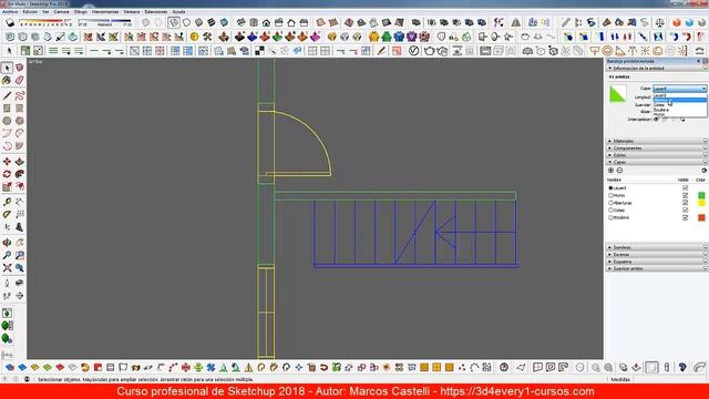 Sketchup 2018 - 70 Dibujar un plano de forma fácil sin usar Autocad смотреть онлайн