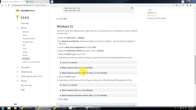 วิธีใช้งาน DNS 1.1.1.1 บน pc window7 10 11 ท่องเน็ตปลอดภัย смотреть онлайн