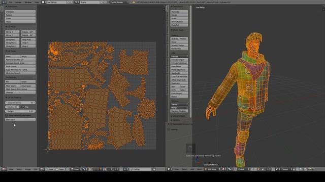 Моделирование игрового персонажа в Blender. Часть 6 смотреть онлайн