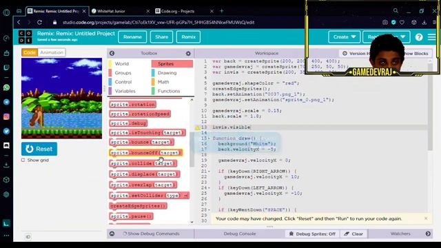 Javascript for Beginners | Code.org | Adding Jump Control смотреть онлайн