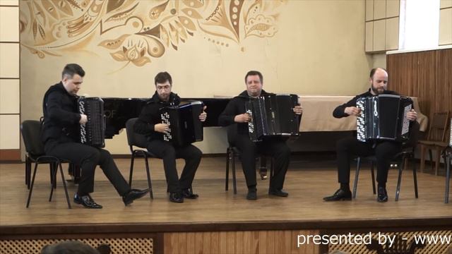 КВАРТЕТ БАЯНИСТОВ, J.Strauss: Overture 'Die Fledermaus' AKKO Quartet Штраус: Летучая мышь - увертюр смотреть онлайн