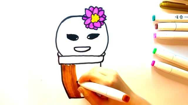 Кактус. Видео Как нарисовать комнатное растение КАКТУС. смотреть онлайн
