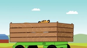 Песни для детей - Едет трактор - Мультик про машинки