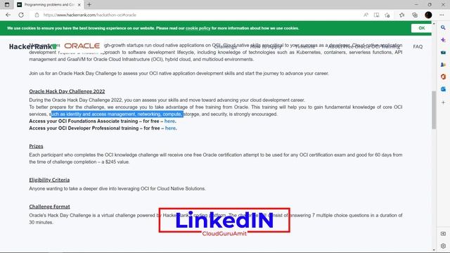 FREE 245$ OCI Exam Voucher 2022 | Oracle Hack Day Challenge 2022 смотреть онлайн