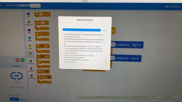 Upload Problem with Online mBlock (via. mLink) & Arduino Boards - 23/5/2020 смотреть онлайн