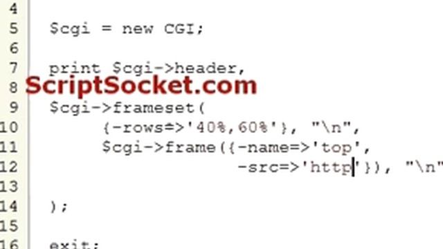 Perl Tutorial 58 - CGI.pm - Generate Frames on the Fly смотреть онлайн