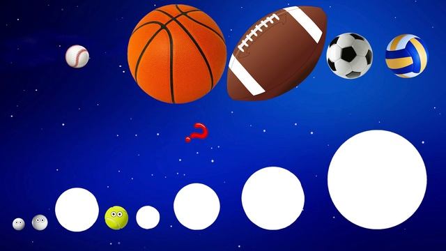 Hungry SPORT BALLS | Funny sport comparison Game for kids | 8 balls sizes смотреть онлайн