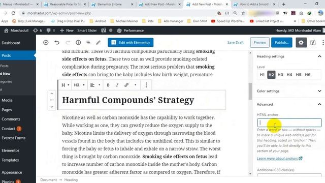 How to Add a Smooth Scrolling Link to WordPress Website Without Coding - Include Elementor 3 Option смотреть онлайн