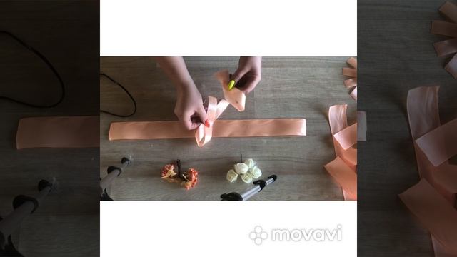 Браслеты для подружек невесты своими руками! Браслеты для подружек невесты из атласной ленты!