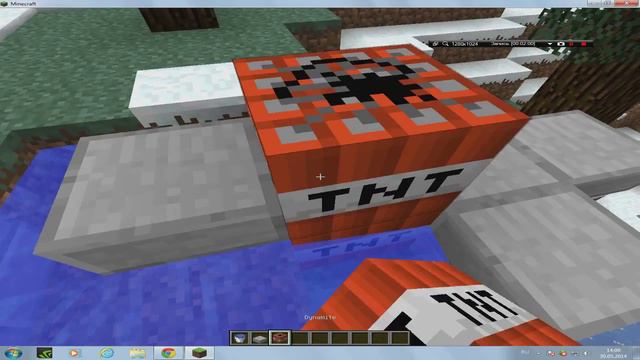 Minecraft Как сделать Батут в майнкрафте из динамита смотреть онлайн