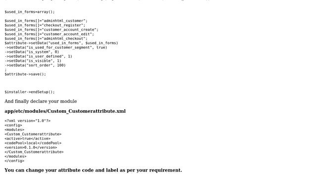 Is there any option to add custom attributes in customer registration form from admin panel? смотреть онлайн
