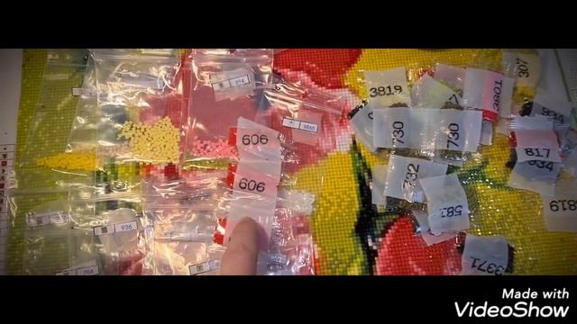 Алмазная вышивка/Готовая картина/Маки. Получилось,нуу очень красиво ? смотреть онлайн