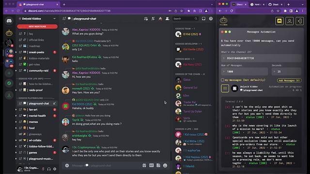 DiscoBots — Auto Sending Messages (Grinding) смотреть онлайн