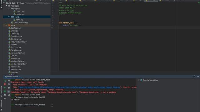 JD with Daily Python Practice ( Python Package test ) смотреть онлайн