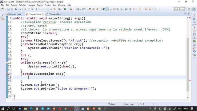 Java-part22: Les exceptions смотреть онлайн