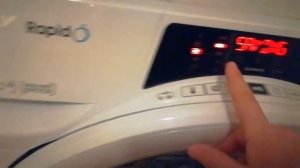All programs and options on Candy rapido washer