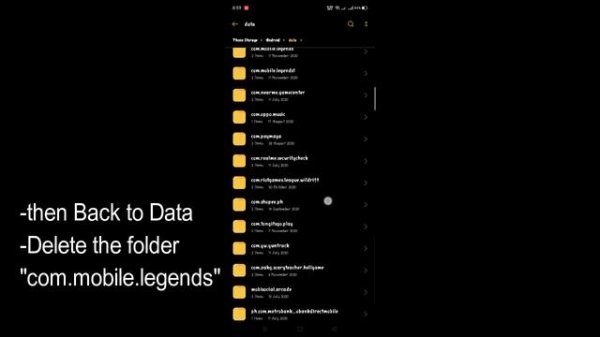 Not Enough Space Error - Mobile Legends