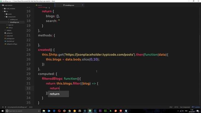 Vue JS 2 Tutorial #36 - Custom Search Filter смотреть онлайн