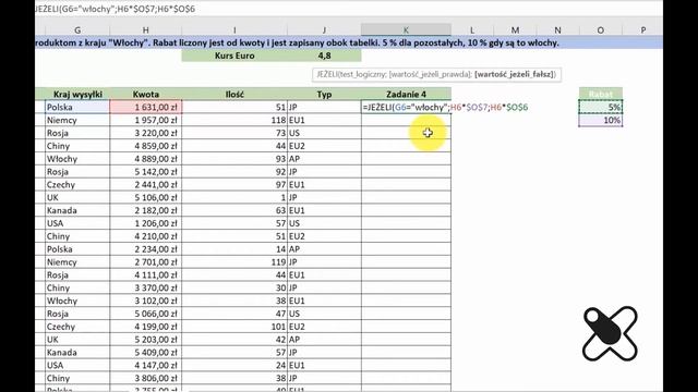 MS Excel. Funkcja, JEŻELI bez tajemnic. Bezpłatny kurs online смотреть онлайн